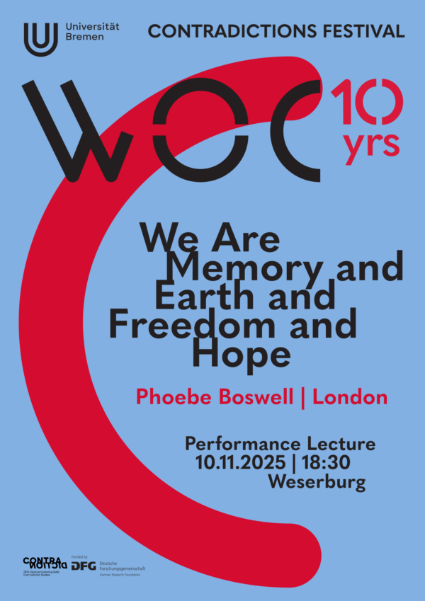 10 Years WOC - Festvial Performance Lecture by Phoebe Boswell (Weserburg)