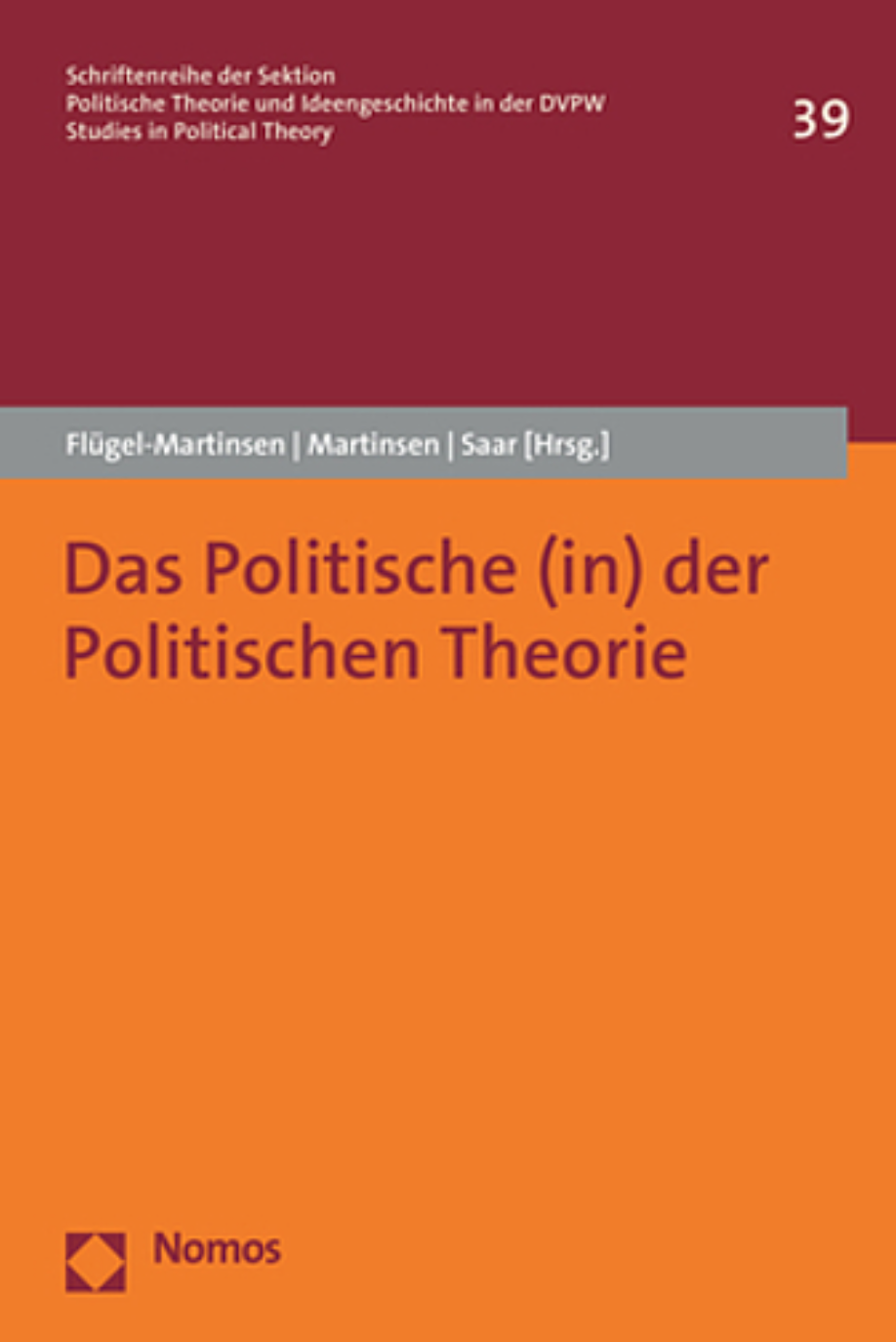 cover "Das Politische (in) der Politischen Theorie"
