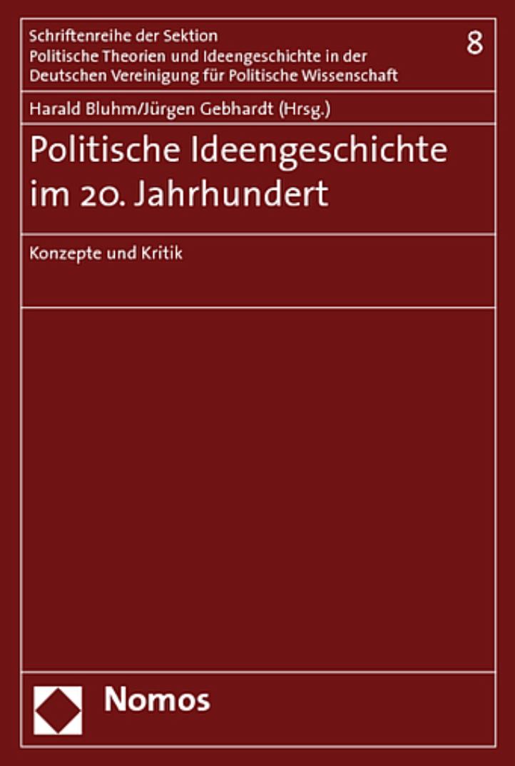 cover "Politische Ideengeschichte im 20. Jahrhundert"