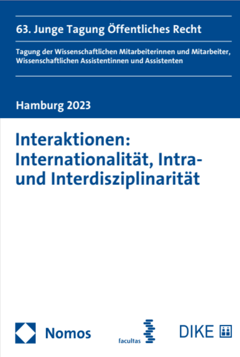 Cover "Interaktionen:Internationalität, Intra- und Interdisziplinarität"