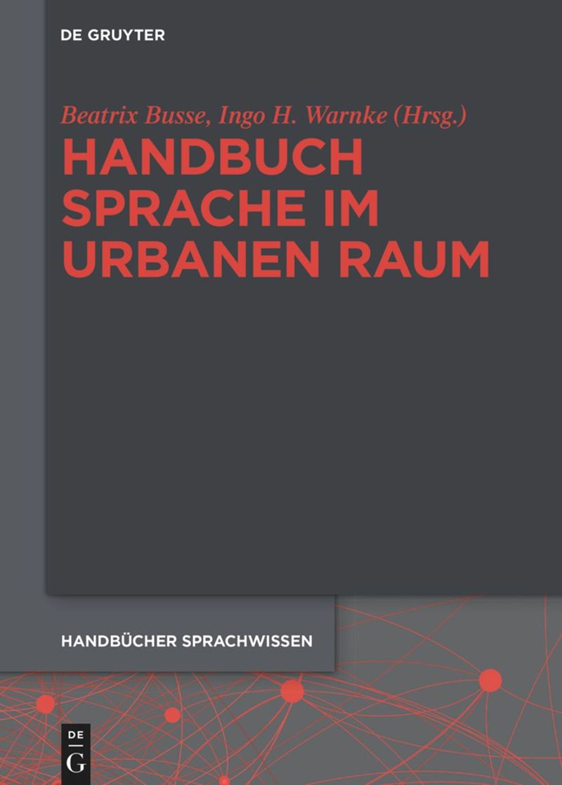 Buchcover Handbuch Sprache im urbanen Raum